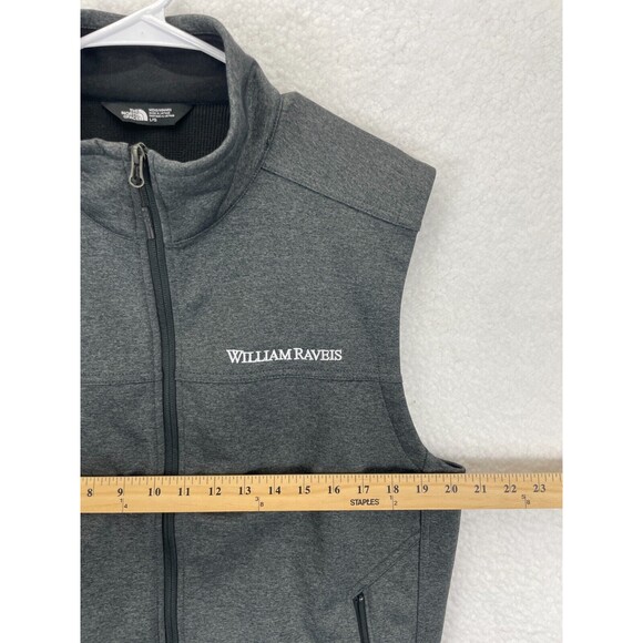 The North Face Ridgewall Soft Shell Vest Men’s Size L Gray William Raveis Logo - Picture 2 of 7